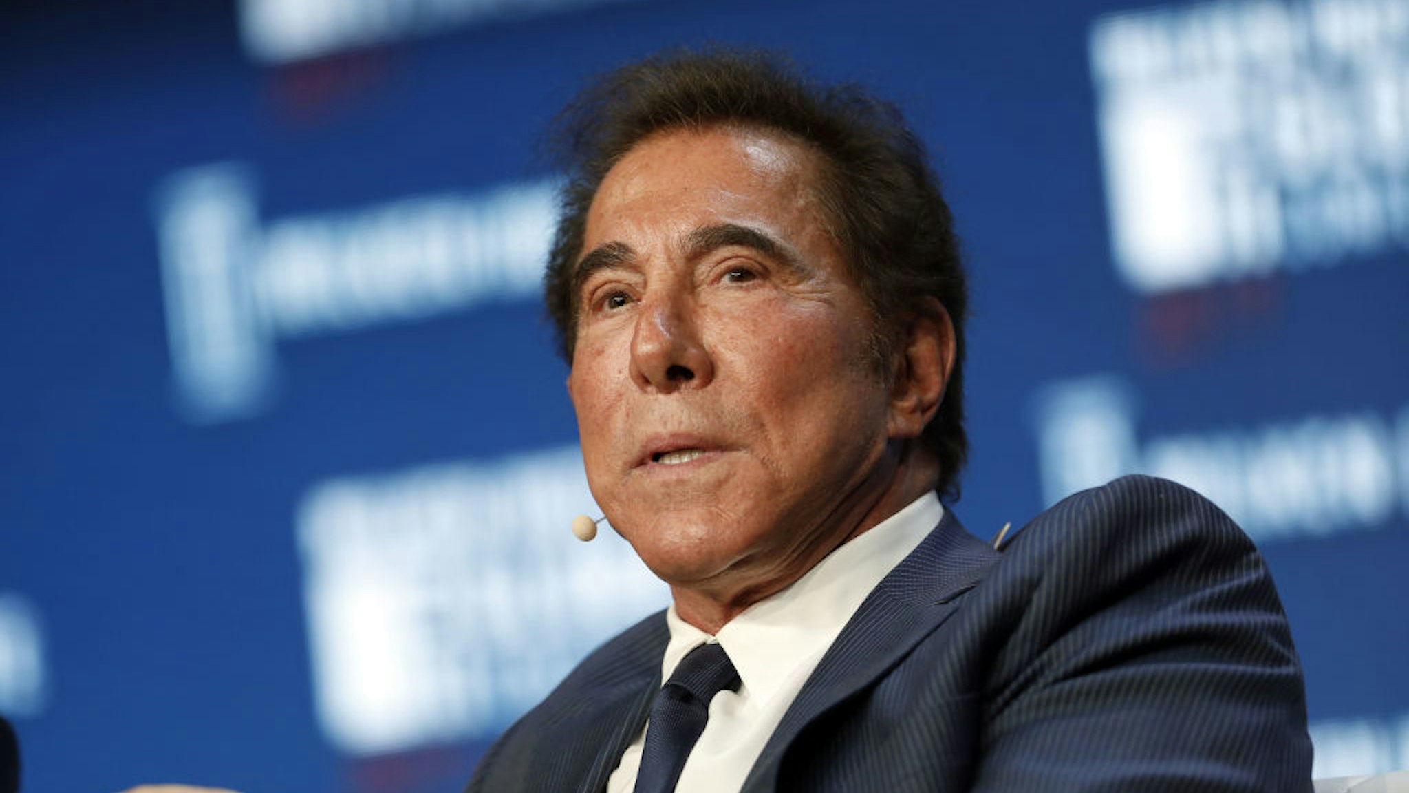 Billionaire Steve Wynn, chairman and chief executive officer of Wynn Resorts Ltd., speaks during the Milken Institute Global Conference in Beverly Hills, California, U.S., on Wednesday, May 3, 2017.