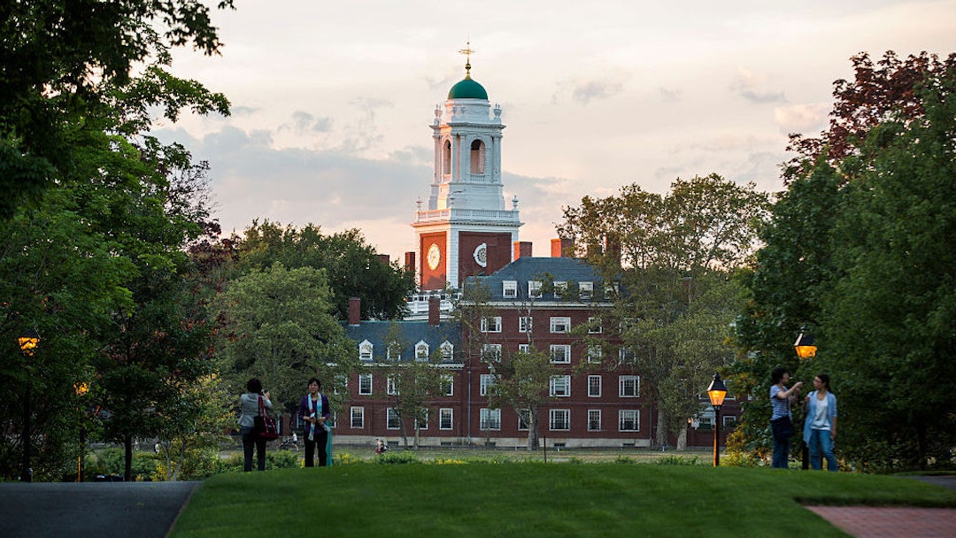 The campus of Harvard Business School and Harvard University, July 26, 2016 in Boston, Massachusetts. Harvard, one of the most prestigious business schools in the world, emphasizes the case method in the classroom. (Photo by Brooks Kraft/Corbis via Getty Images)