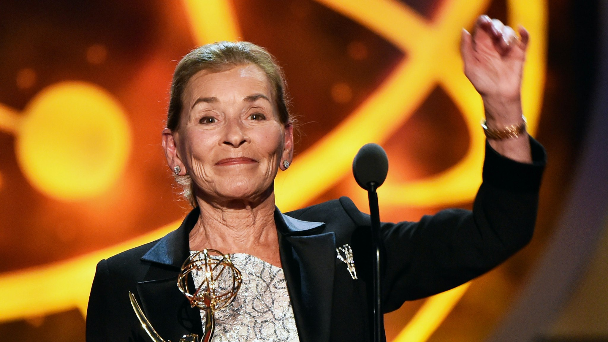 Judge Judy accepts the Lifetime Achievement Award onstage at the 46th annual Daytime Emmy Awards at Pasadena Civic Center on May 05, 2019 in Pasadena, California. (Photo by Alberto E. Rodriguez/Getty Images)