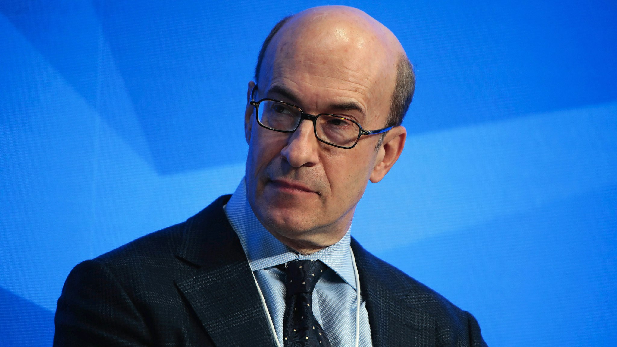 Kenneth Rogoff, professor of economics at Harvard University, looks on during a panel session at the World Economic Forum (WEF) in Davos, Switzerland, on Tuesday, Jan. 17, 2017. World leaders, influential executives, bankers and policy makers attend the 47th annual meeting of the World Economic Forum in Davos from Jan. 17 - 20.