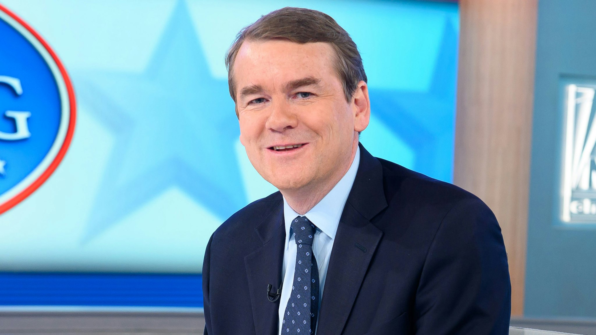 NEW YORK, NEW YORK - NOVEMBER 22: Senator Michael Bennet visits FOX News Channel's "The Daily Briefing with Dana Perino" at the Fox News Studios on November 22, 2019 in New York City.