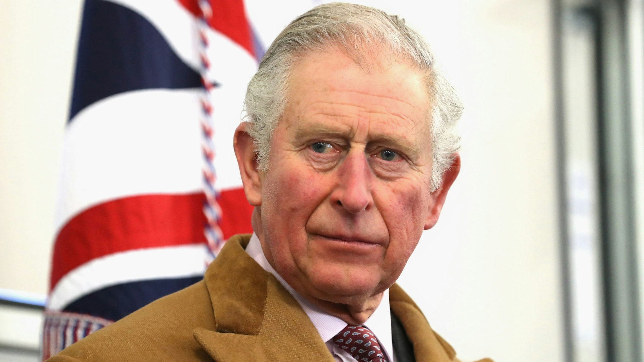 DURHAM, ENGLAND - FEBRUARY 15: Prince Charles, Prince of Wales visits the new Emergency Service Station at Barnard Castle on February 15, 2018 in Durham, England.