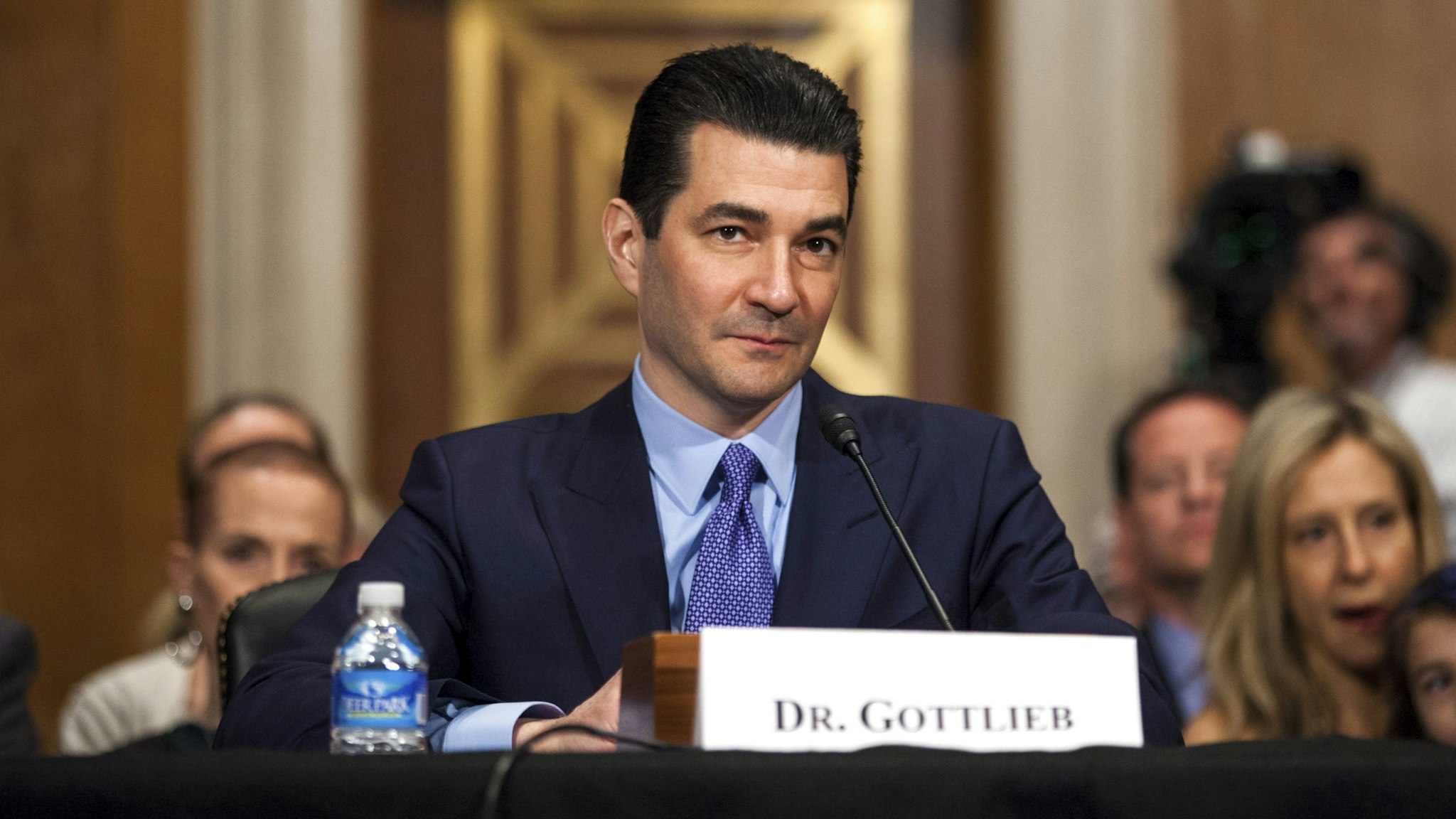 WASHINGTON, D.C. - APRIL 05: FDA Commissioner-designate Scott Gottlieb testifies during a Senate Health, Education, Labor and Pensions Committee hearing on April 5, 2017 at on Capitol Hill in Washington, D.C.