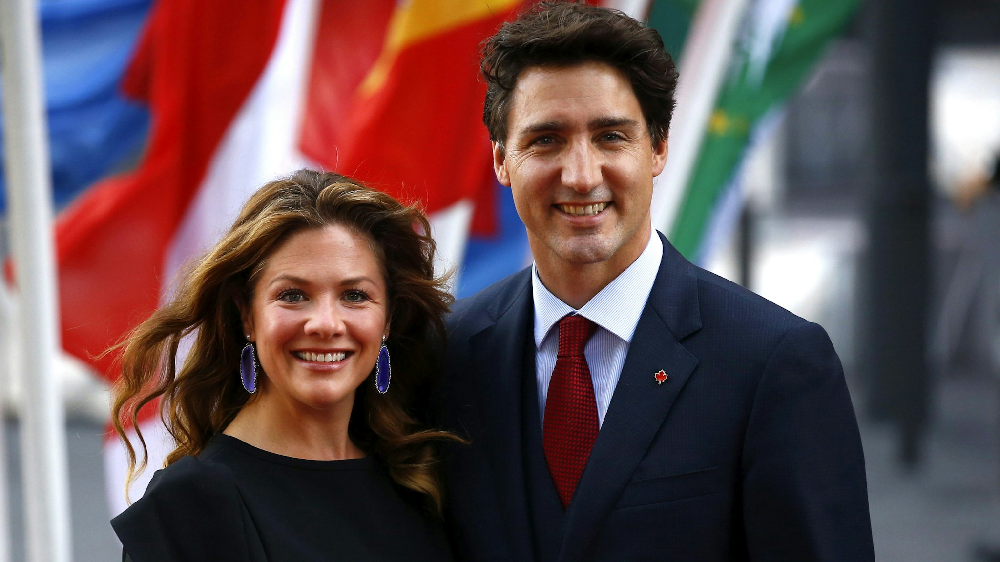 HAMBURG, GERMANY - JULY 07: Prime Minister of Canada Justin Trudeau with his wife Sophie Trudeau arrive to attend a concert at the Elbphilharmonie philharmonic concert hall on the first day of the G20 economic summit on July 7, 2017 in Hamburg, Germany. The G20 group of nations are meeting July 7-8 and major topics will include climate change and migration.