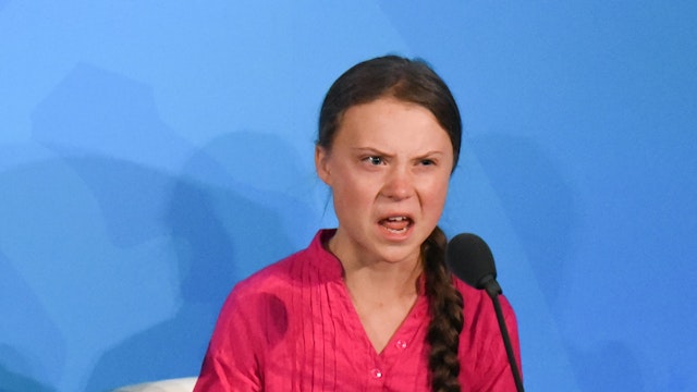 NEW YORK, NY - SEPTEMBER 23: Youth activist Greta Thunberg speaks at the Climate Action Summit at the United Nations on September 23, 2019 in New York City. While the United States will not be participating, China and about 70 other countries are expected to make announcements concerning climate change. The summit at the U.N. comes after a worldwide Youth Climate Strike on Friday, which saw millions of young people around the world demanding action to address the climate crisis. (Photo b