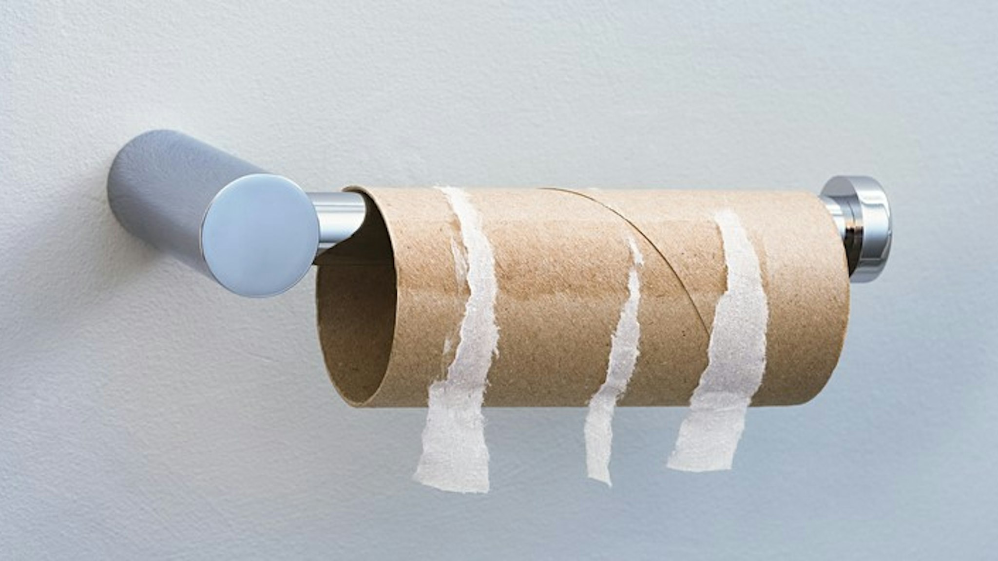 finished toilet roll