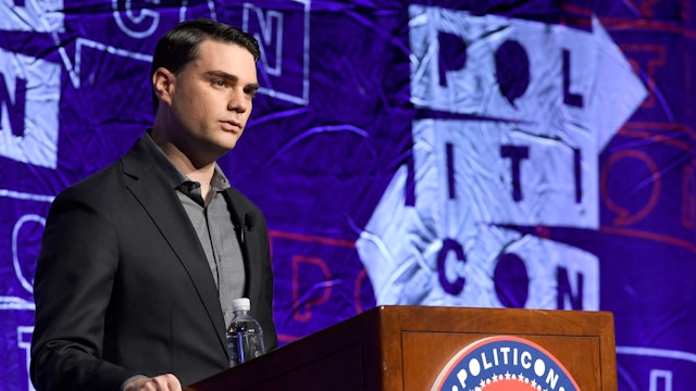 Ben Shapiro speaks onstage at Politicon 2018 at Los Angeles Convention Center on October 21, 2018 in Los Angeles, California.