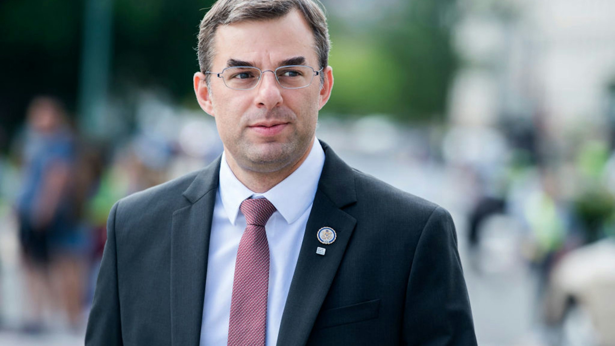 UNITED STATES - MAY 23: Rep. Justin Amash, R-Mich., makes his way to the Capitol before the last votes of the week on Thursday, May 23, 2019