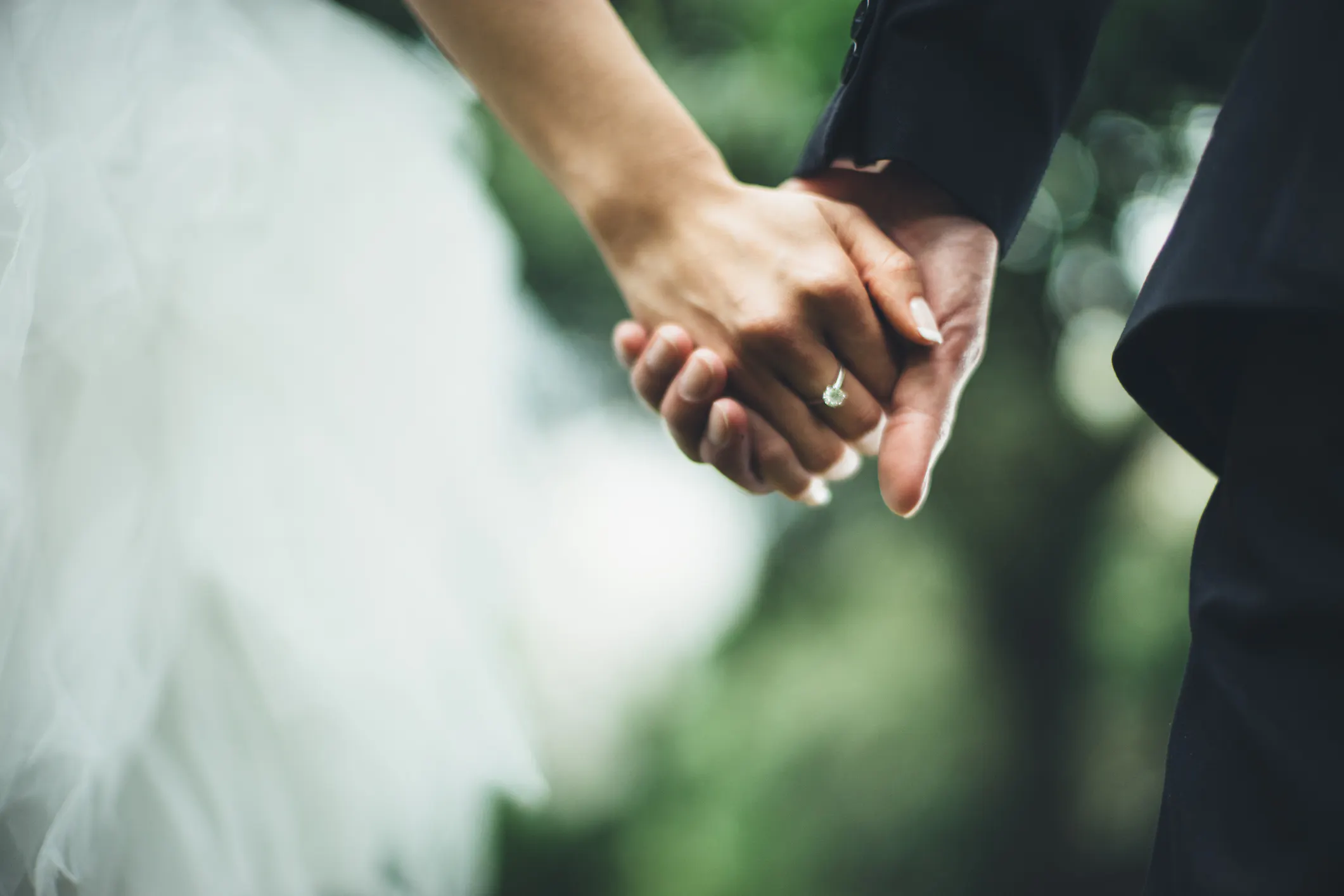 Close-Up Of Couple Holding Hands