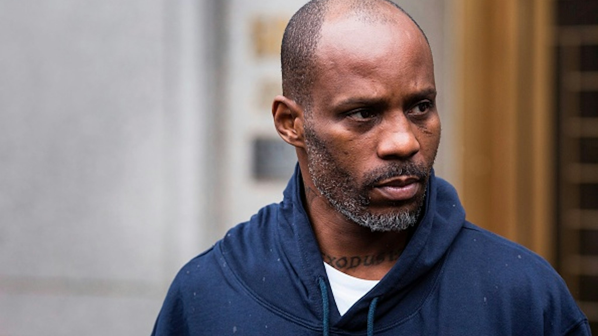 Hip-hop recording artist Earl Simmons, aka DMX leaves the U.S. District Court after being arraigned, July 14, 2017, in New York City. Simmons is accused engaging in a multi-year scheme to conceal millions of dollars of income from the IRS and to avoid paying $1.7 million of tax liabilities /