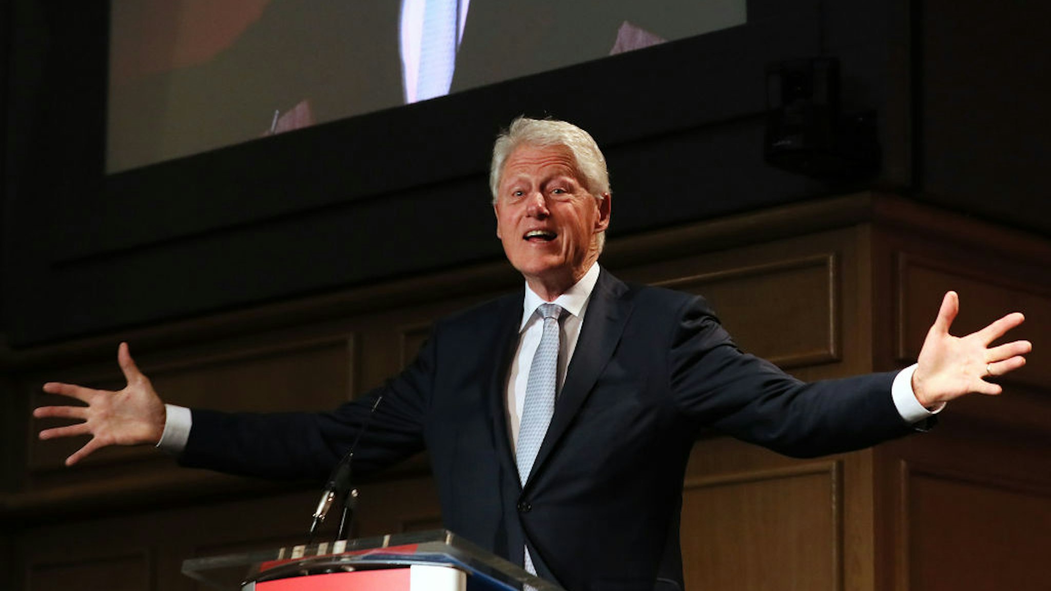 Former US President Bill Clinton, speaking at a Concern Worldwide conference in Dublin.