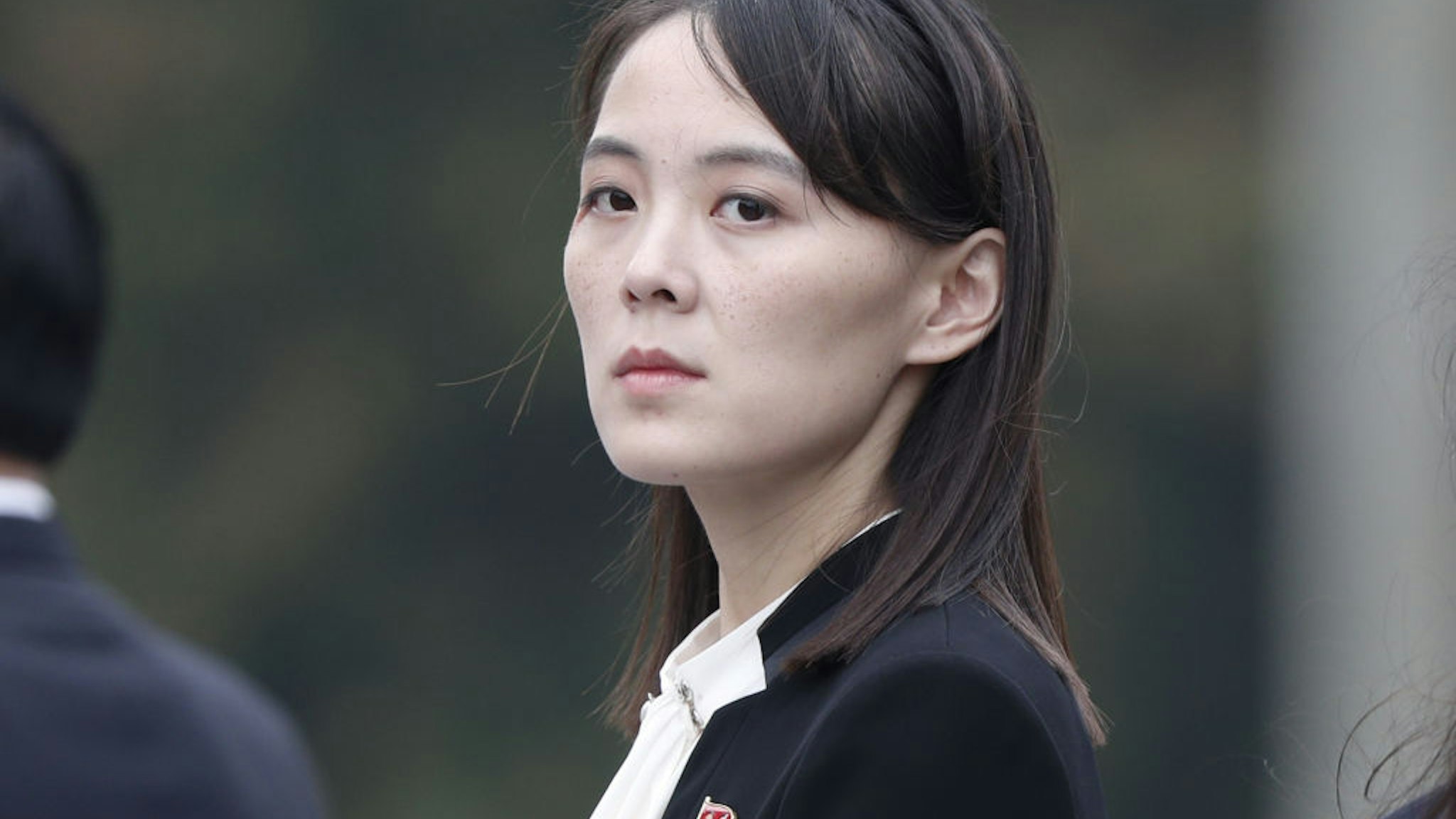 Kim Yo Jong, sister of North Korean leader Kim Jong Un, attends a wreath laying ceremony at the Ho Chi Minh Mausoleum in Hanoi, Vietnam, on Saturday, March 2, 2019.