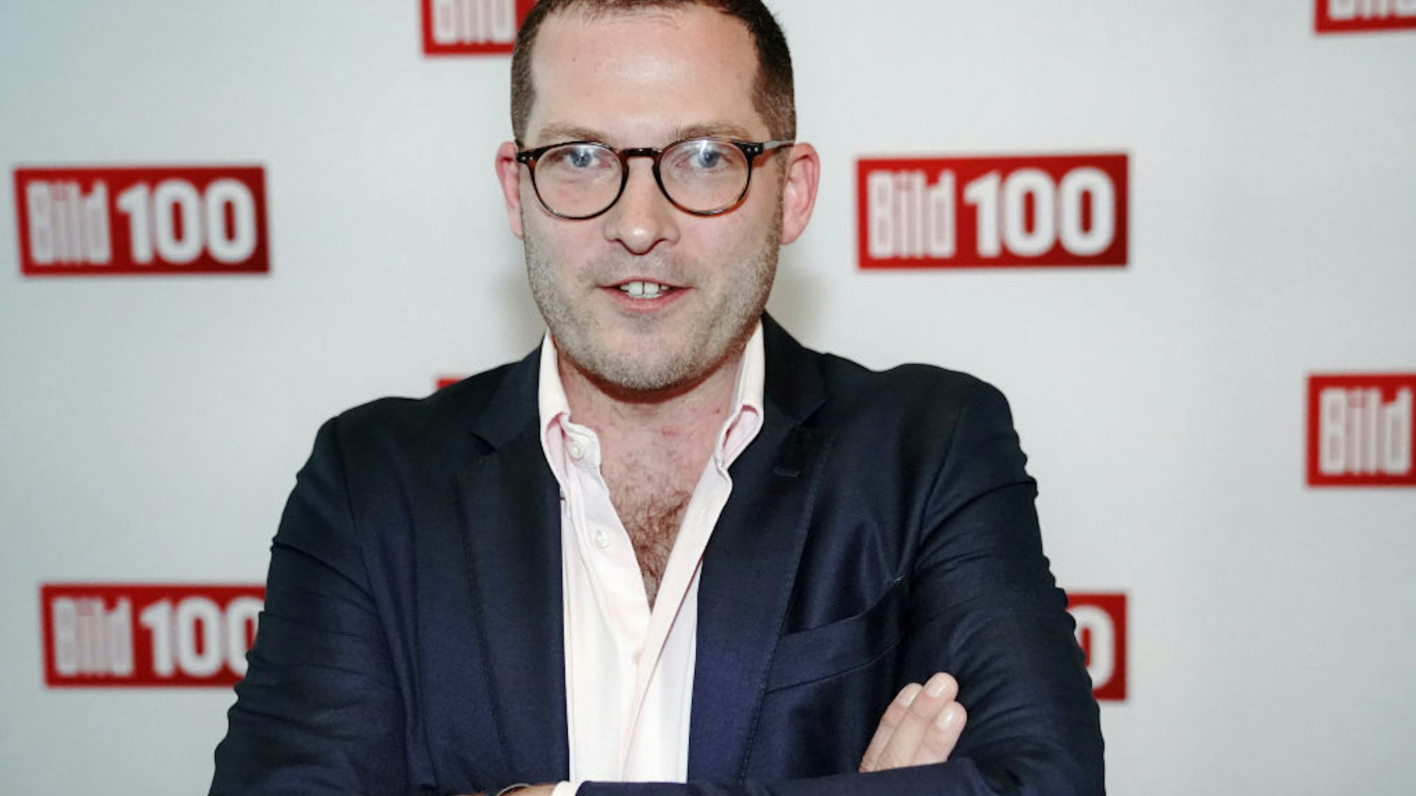 "Bild" editor-in-chief Julian Reichelt at the beginning of the Bild100 party with personalities from politics, society and sport.