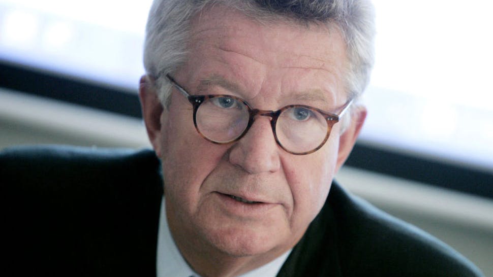 Professor Johan Giesecke Picture released 18 November 2007 shows Professor Johan Giesecke, Chief Scientist at the European Centre for Disease Prevention and Control (ECDC) answering questions during a press conference in Stockholm.