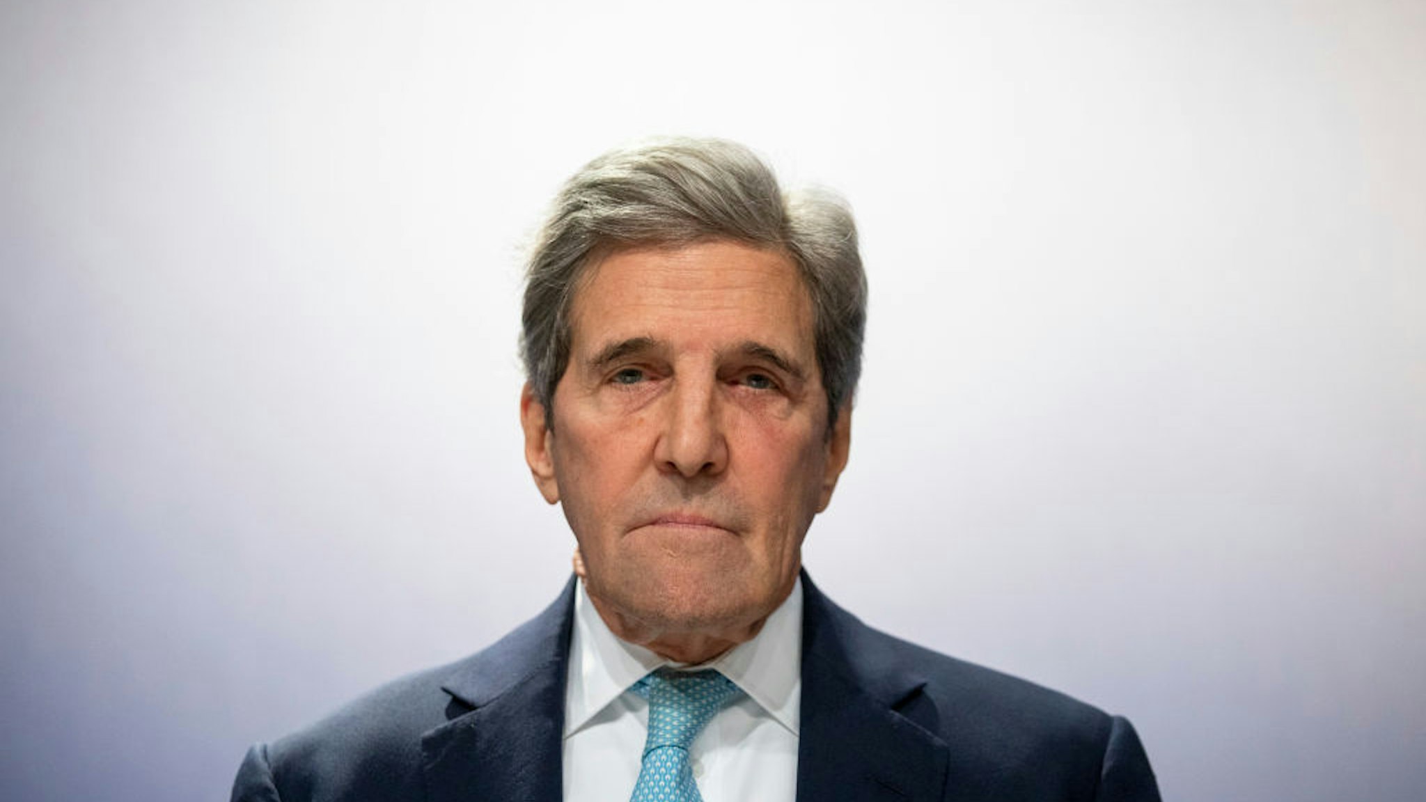 Former US Secretary of State John Kerry attends to a conference at the COP25 Climate Conference on December 10, 2019 in Madrid, Spain.