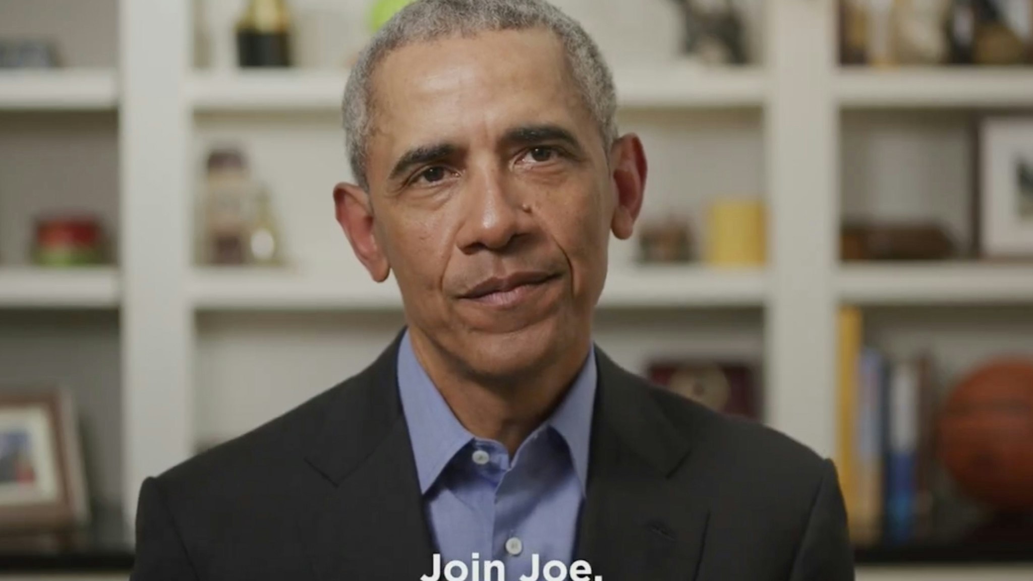 UNKNOWN LOCATION - APRIL 14: In this screengrab taken from Twitter.com, former U.S. President Barack Obama endorses Democratic presidential candidate former Vice President Joe Biden during a video released on April 14, 2020. (Photo by Twitter via Getty Images)