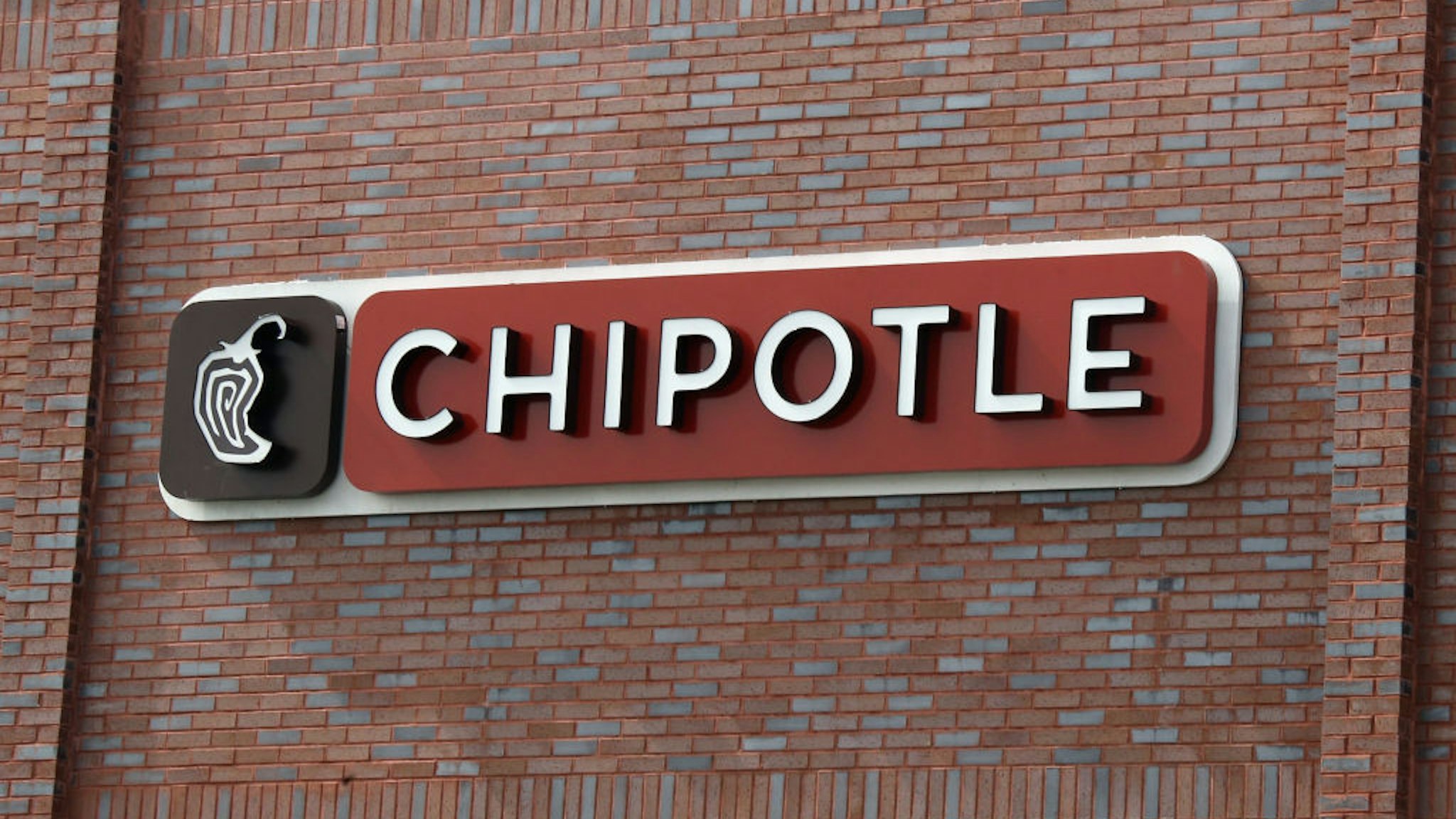 An image of the sign for Chipotle as photographed on March 16, 2020 in Wantagh, New York.