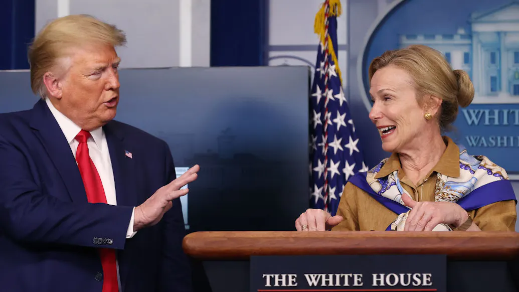 Birx Shuts Down Reporter Trump Called ‘Third-Rate.’ Then Trump Jumps In.