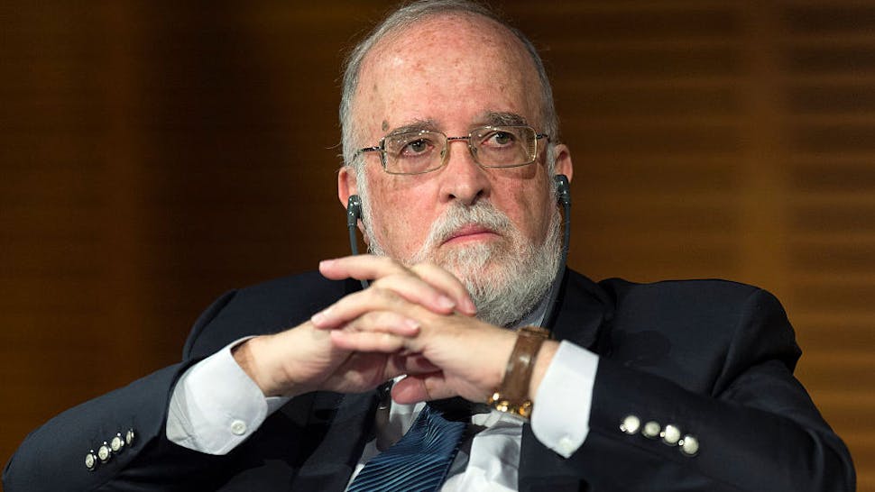 Isaac Ben-Israel Chairman of Israel Space Agency Professor Isaac Ben-Israel looks on as he takes part in a conference during the Interpol international forum on Technology Against Crime (TAC) in the southern French city of Lyon, on April 27, 2016.