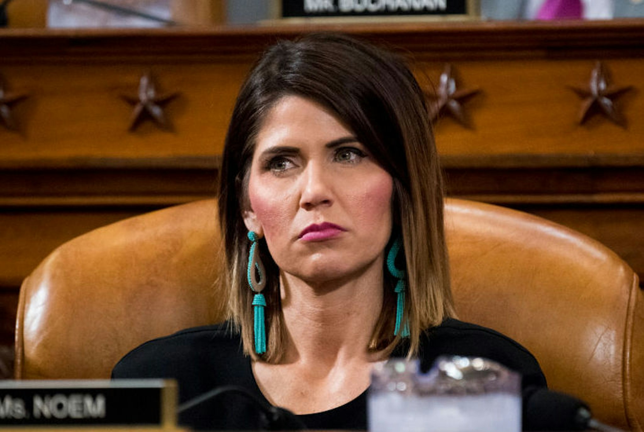 Rep. Kristi Noem, R-S. Dak., listens during the House Ways and Means Committee hearing on President Trumps budget proposals for fiscal year 2018 on Wednesday, May 24, 2017.
