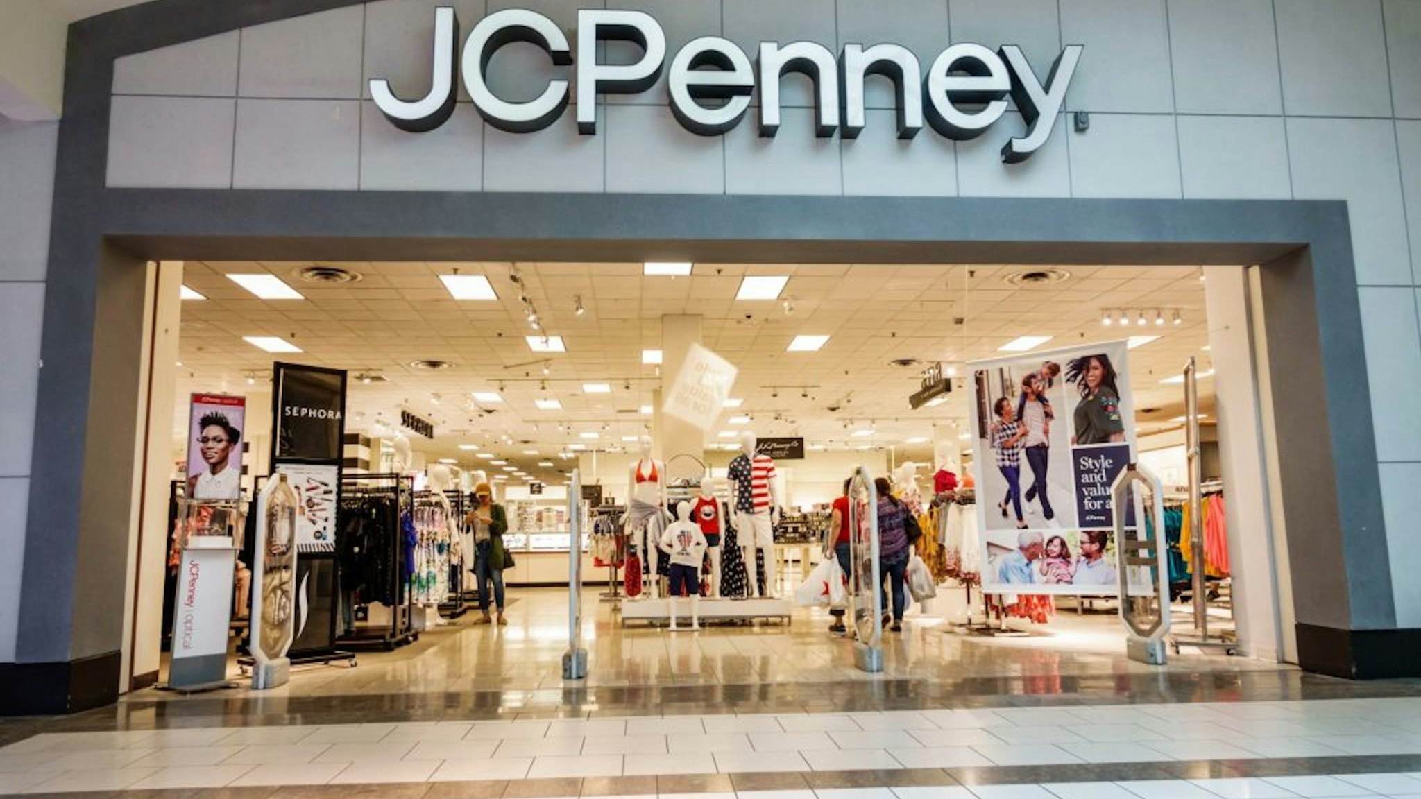 Miami, JC Penny Department Store, front entrance.