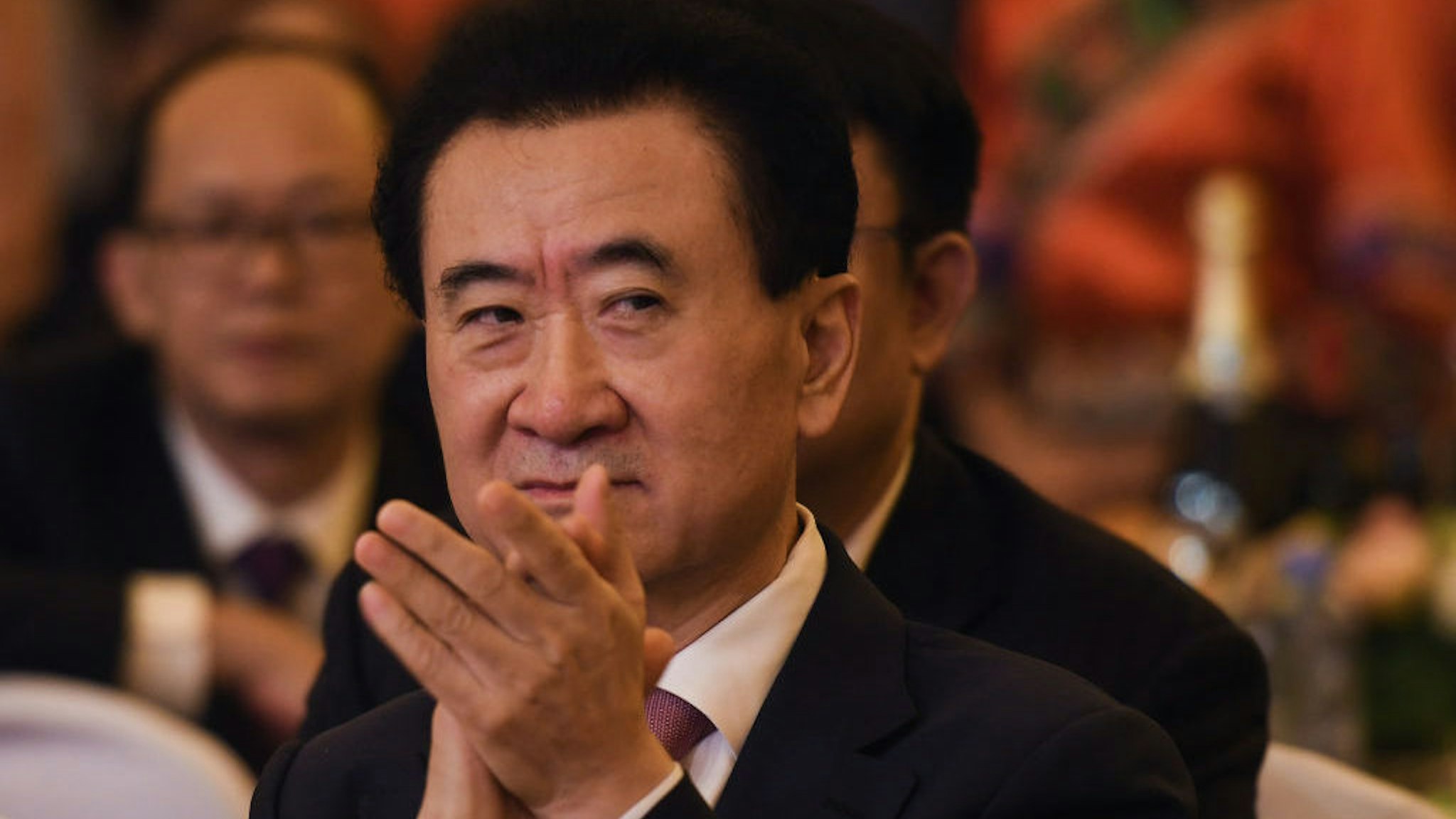 Jianlin Wang, a Chinese business magnate, investor, politician, and philanthropist, and also the founder of the conglomerate company Dalian Wanda Group, seen during the 5th UCI Cycling Gala in Guilin. On Tuesday, October 22, 2019, in Guilin, Guangxi Region, China. (Photo by Artur Widak/NurPhoto)