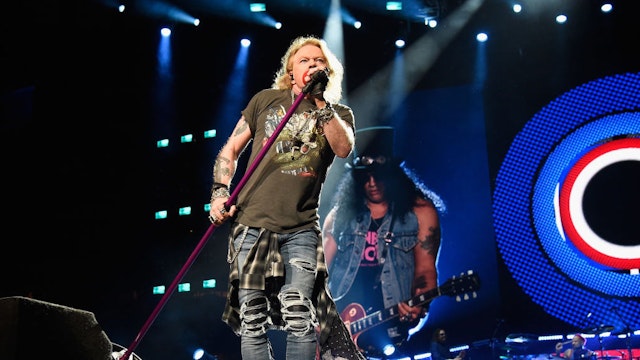 Axl Rose of Guns N' Roses performs onstage during the "Not In This Lifetime..." Tour at Madison Square Garden on October 11, 2017 in New York City. (Photo by Kevin Mazur/Getty Images for Live Nation)