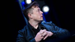 US-POLITICS-computers Elon Musk, founder of SpaceX, speaks during the Satellite 2020 at the Washington Convention CenterMarch 9, 2020, in Washington, DC. (Photo by Brendan Smialowski / AFP)