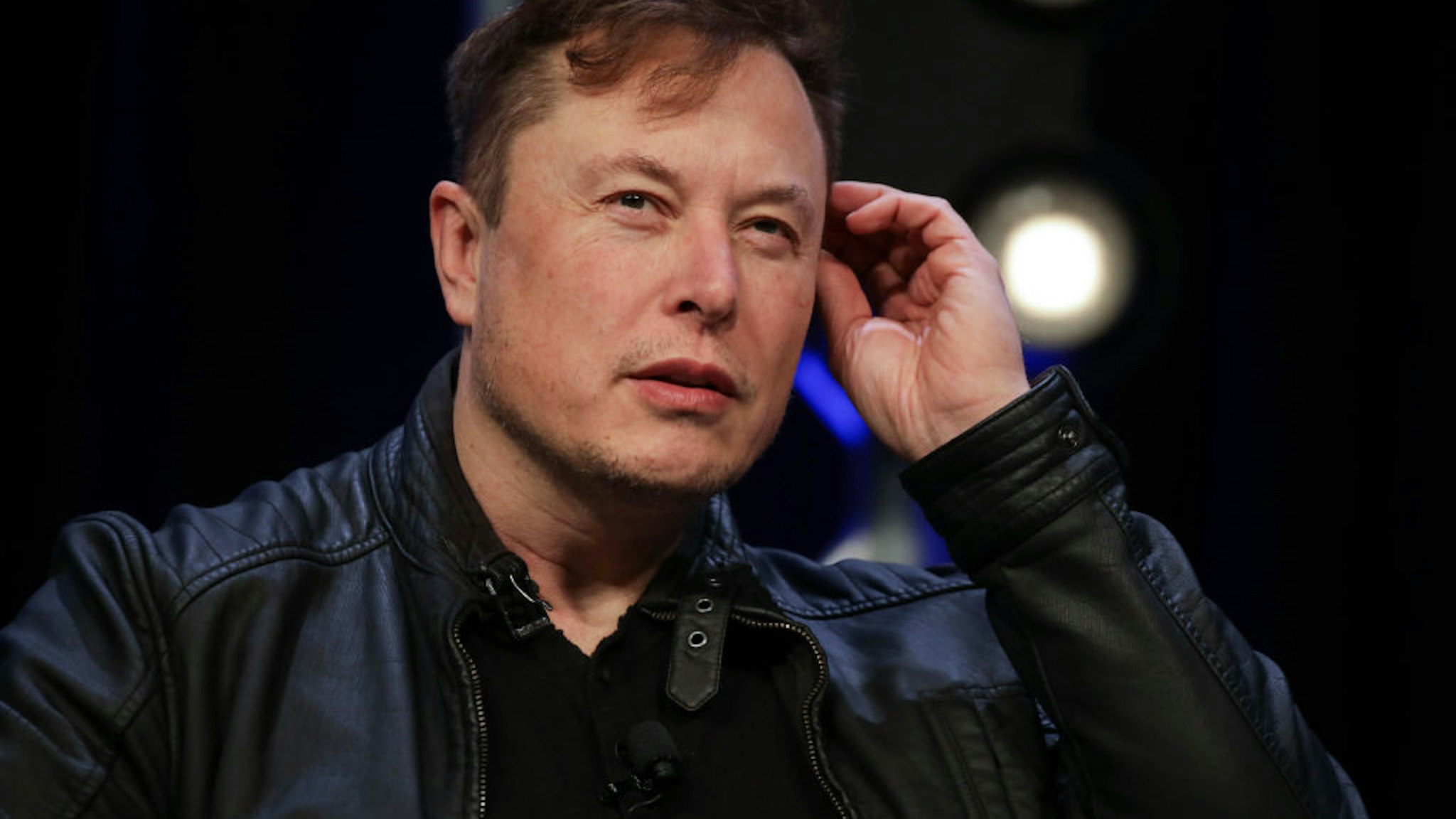 WASHINGTON DC, USA - MARCH 9: Elon Musk, Founder and Chief Engineer of SpaceX, speaks during the Satellite 2020 Conference in Washington, DC, United States on March 9,