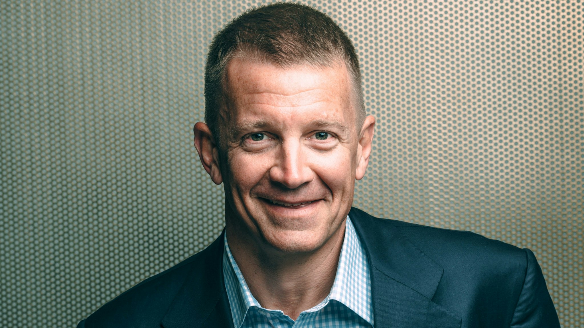 Erik Prince, chairman of Frontier Services Group Ltd., poses for a photograph in Hong Kong, China, on Thursday, March 16, 2017. A former U.S. Navy SEAL, Prince is best known for his role running Blackwater Security.