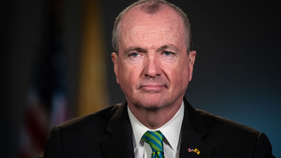 Phil Murphy, Governor of New Jersey, listens during a Bloomberg Television interview in Newark, New Jersey, U.S., on Friday, March 8, 2019.