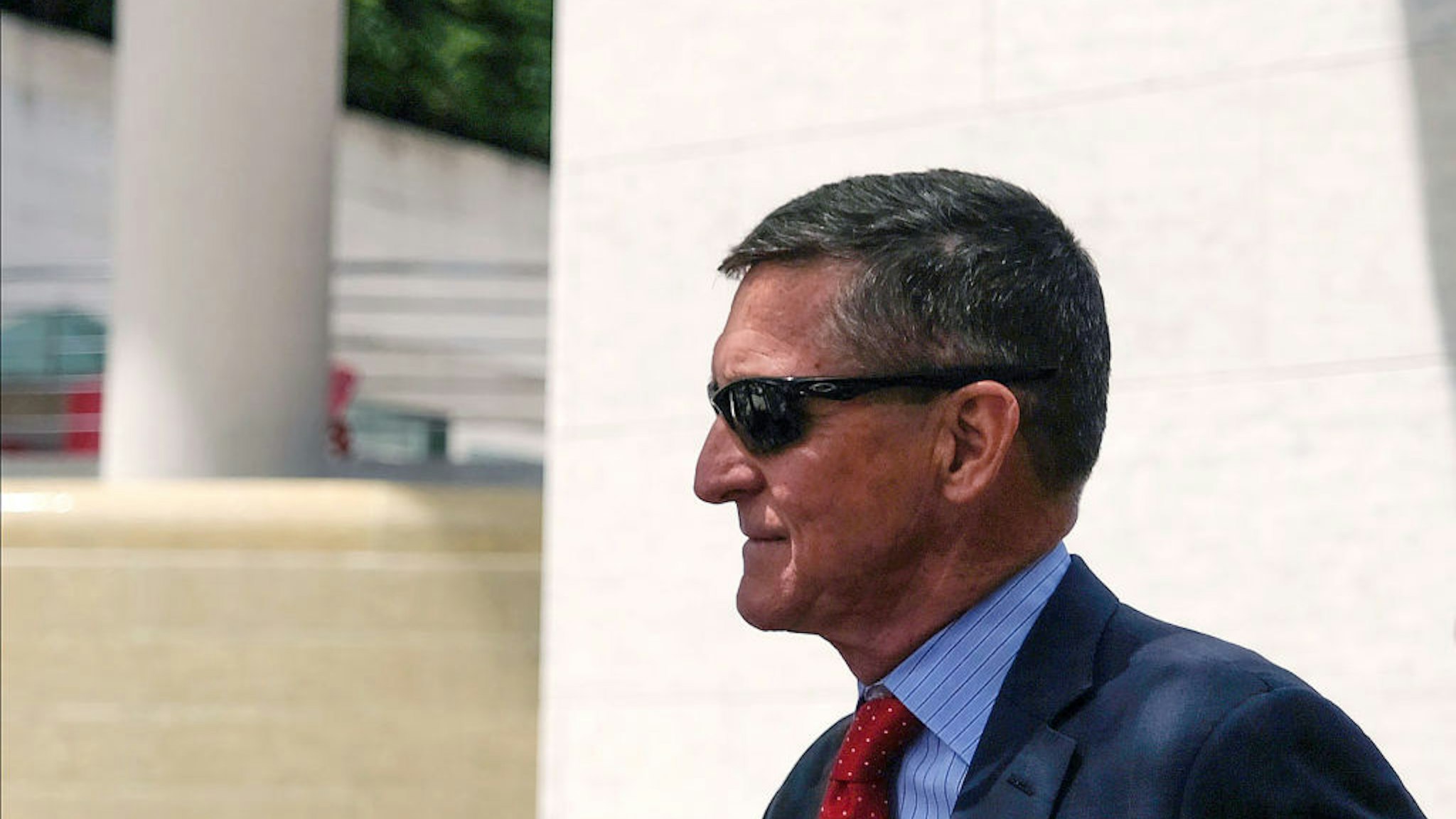 President Donald Trump’s former National Security Adviser Michael Flynn leaves the E. Barrett Prettyman U.S. Courthouse on June 24, 2019 in Washington, DC. Criminal sentencing for Flynn will be on hold for at least another two months.
