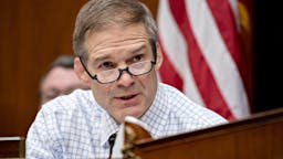 Jim Jordan Representative Jim Jordan, a Republican from Ohio and ranking member of the House Oversight Committee, makes an opening statement during a hearing in Washington, D.C., U.S., on Wednesday, March 11, 2020.