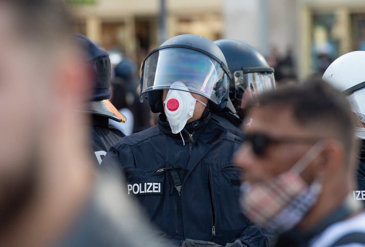 Riot Police Clash With Anti-Lockdown Protesters In Berlin, Germany ...