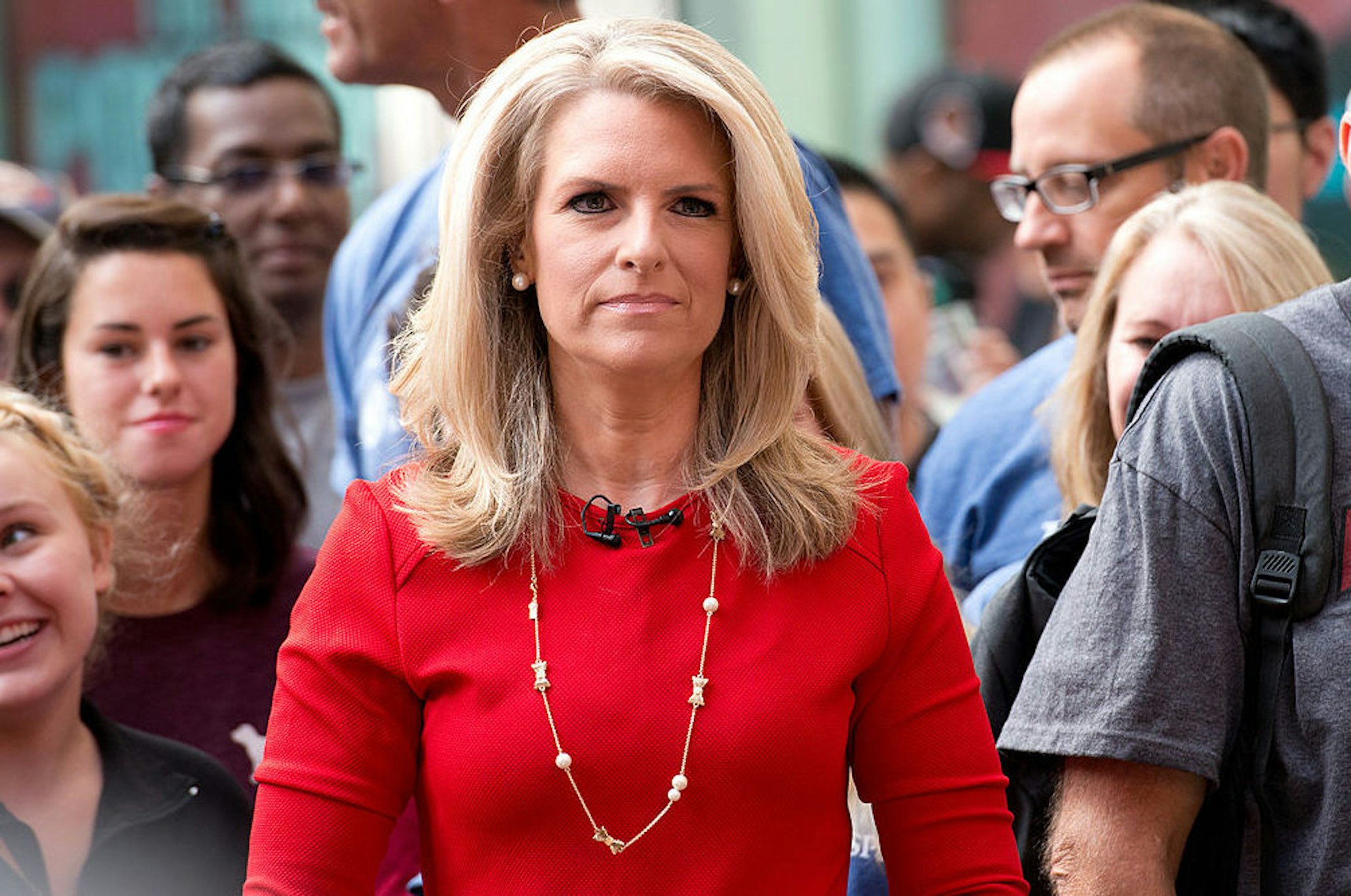 Host Janice Dean attends "FOX & Friends" All American Concert Series outside of FOX Studios on August 29, 2014 in New York City.