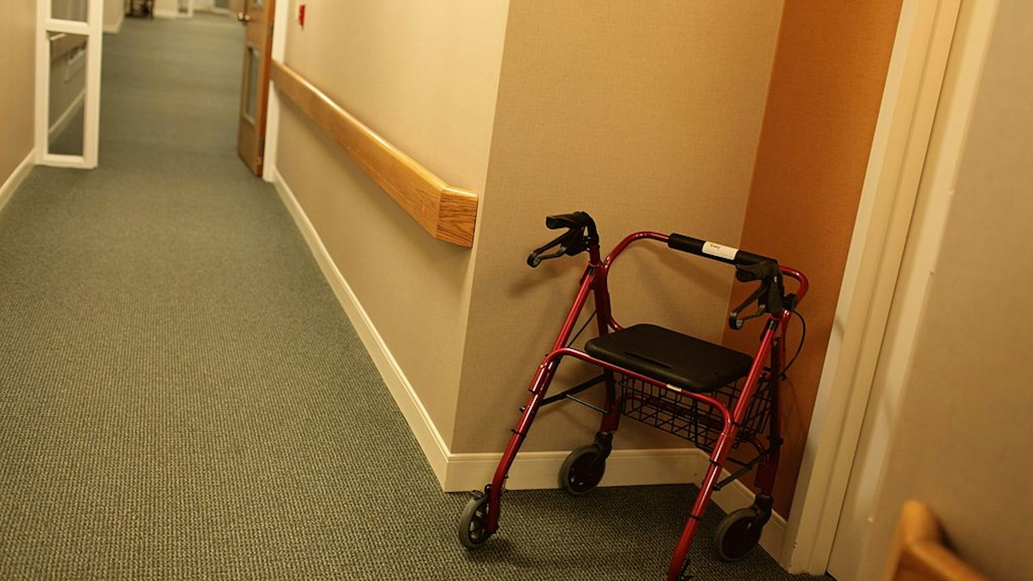 A view of a hallway at an independent living facility