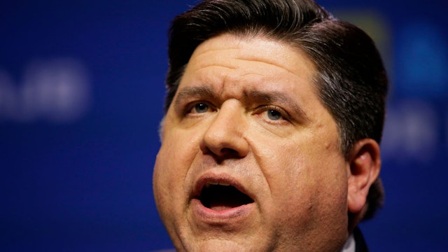 Illinois Democratic candidate for Governor J.B. Pritzker speaks during his primary election night victory on March 20, 2018 in Chicago, Illinois.