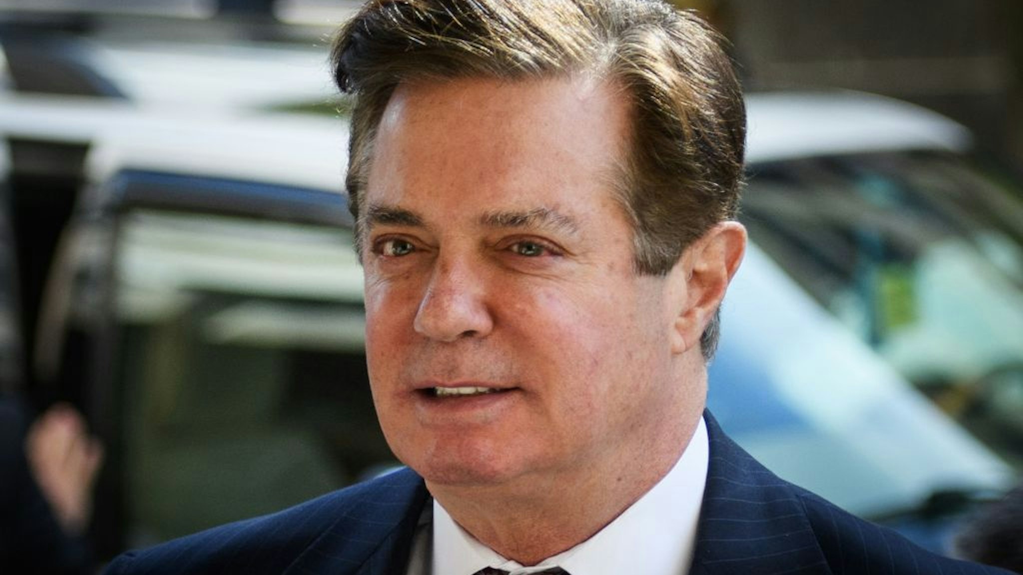 Paul Manafort arrives for a hearing at US District Court on June 15, 2018 in Washington, DC.