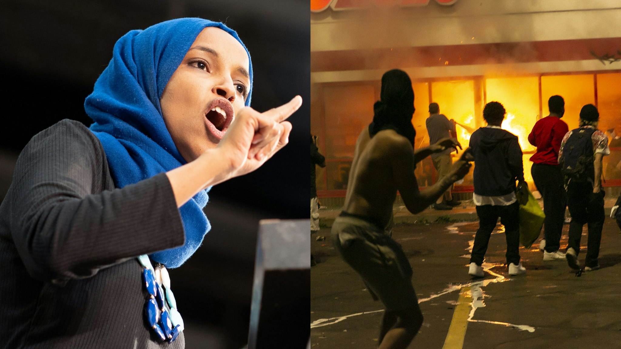 Ilhan Omar rioters