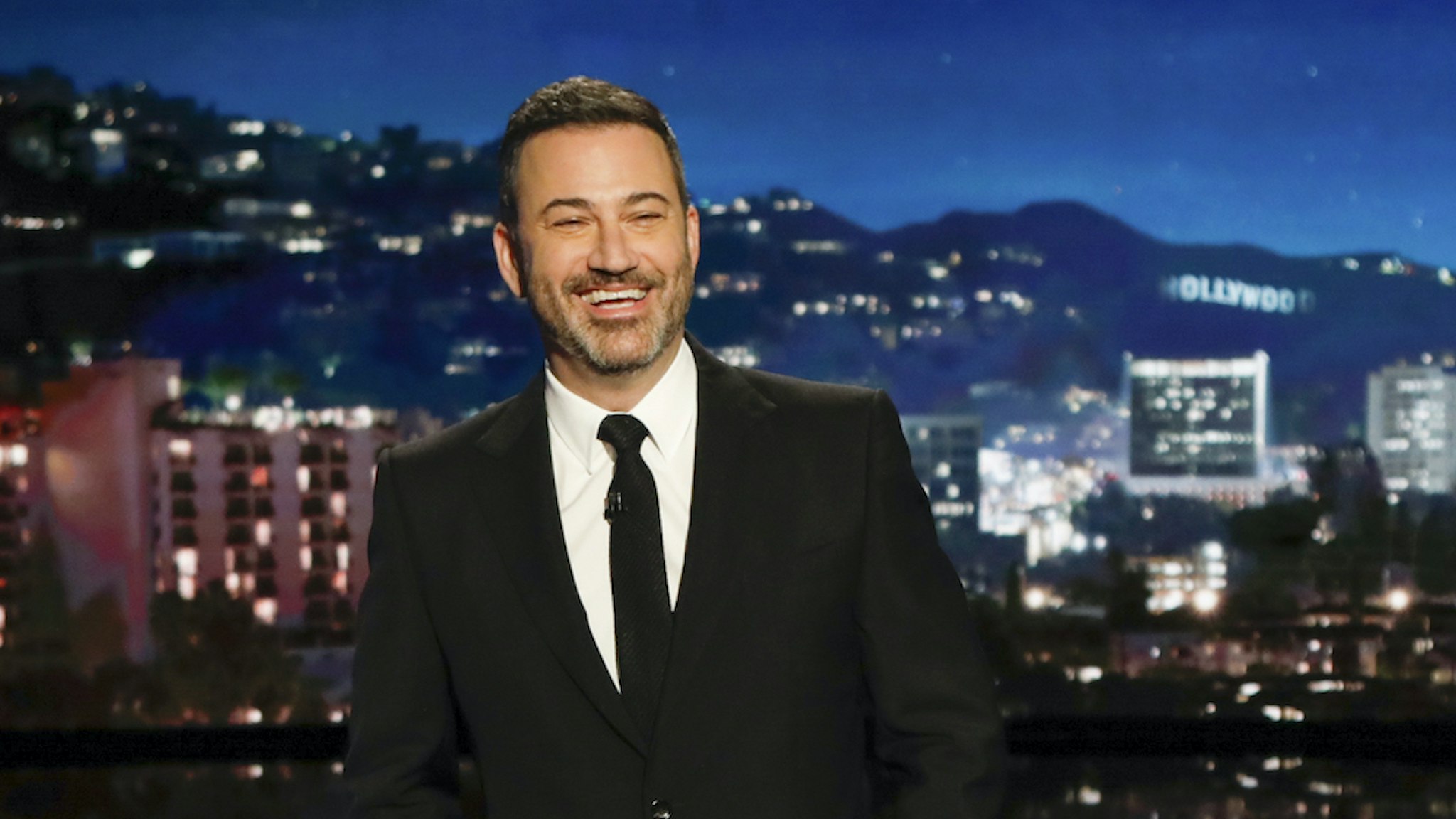 "Jimmy Kimmel Live!" airs every weeknight at 11:35 p.m. EST and features a diverse lineup of guests that include celebrities, athletes, musical acts, comedians and human interest subjects, along with comedy bits and a house band. The guests for Tuesday, January 28, included Magic Johnson, Ben Schwartz ("Sonic the Hedgehog"), and musical guest Charlie Wilson. (Randy Holmes via Getty Images)