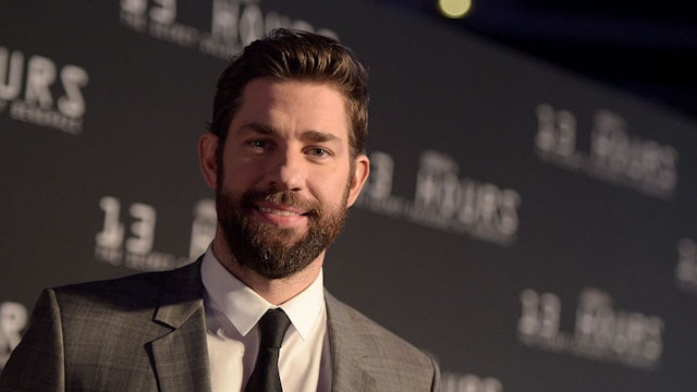Actor John Krasinski attends the Dallas Premiere of the Paramount Pictures film 13 Hours: The Secret Soldiers of Benghazi at the AT&T Dallas Cowboys Stadium on January 12, 2016 in Arlington, Texas. (Photo by Jason Kempin/Getty Images for Paramount Pictures)