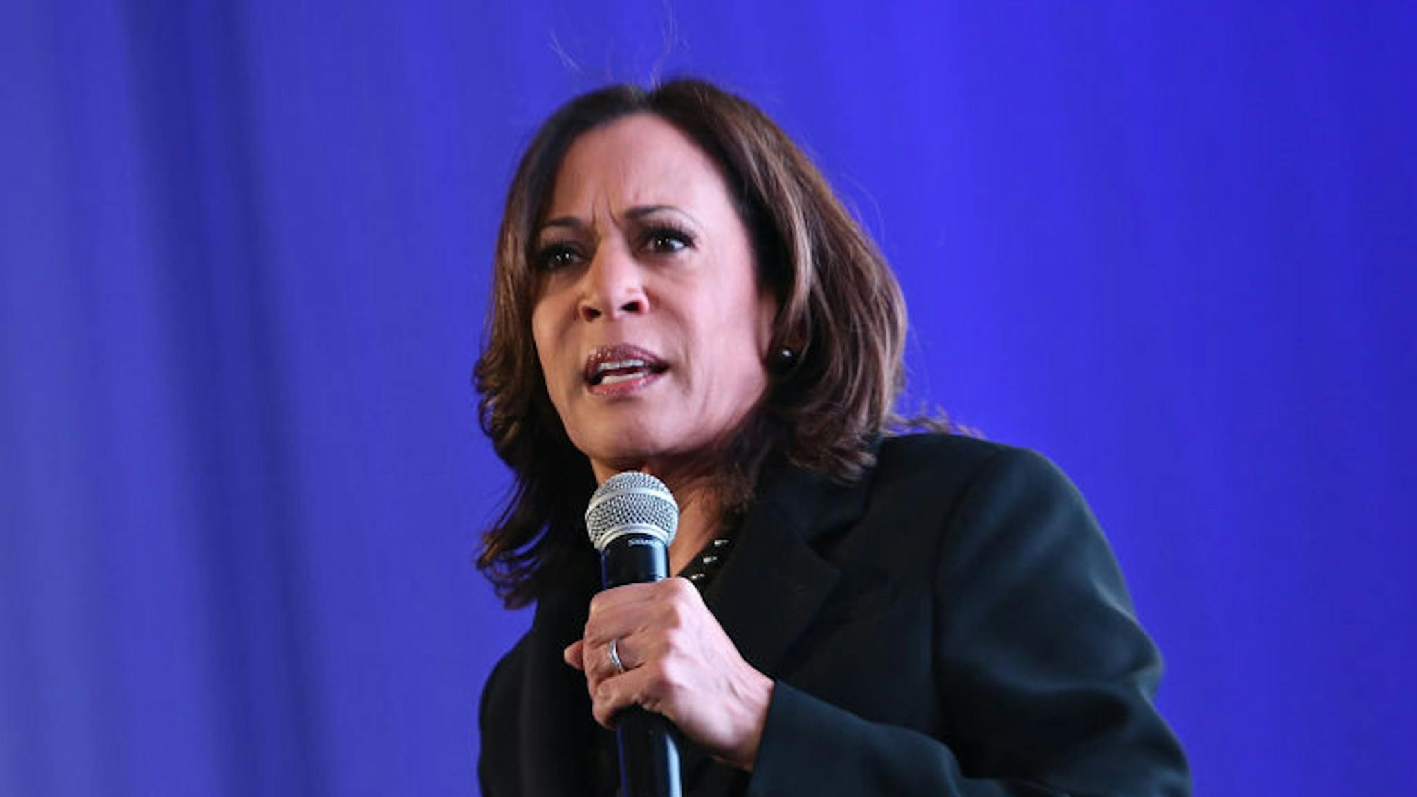 Kamala Harris Senator Kamala Harris speaks at META - Convened by BET Networks at The Edition Hotel on February 20, 2020 in Los Angeles, California.