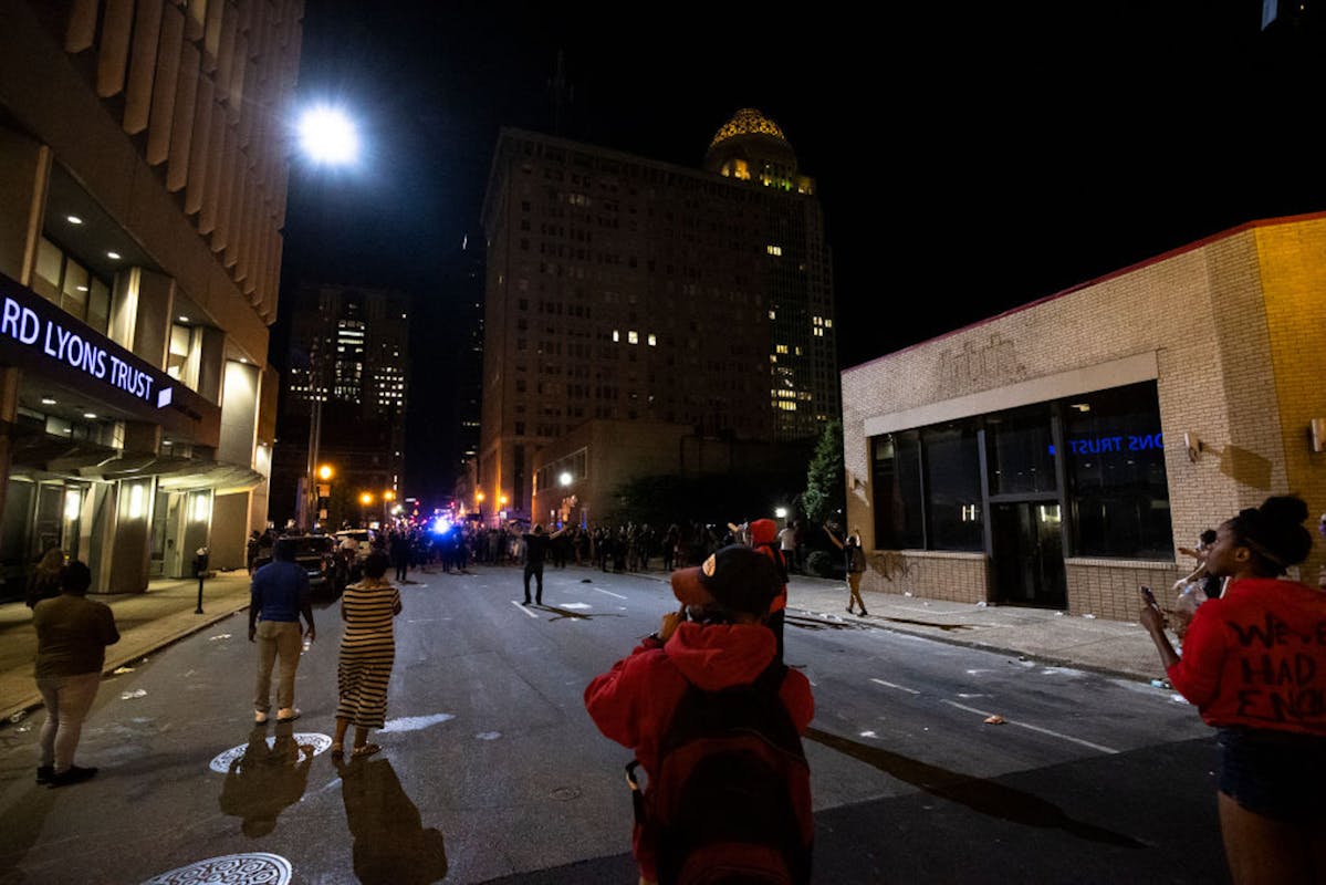 Louisville PD Apologizes After Officer Appears To Fire Pepper Balls At