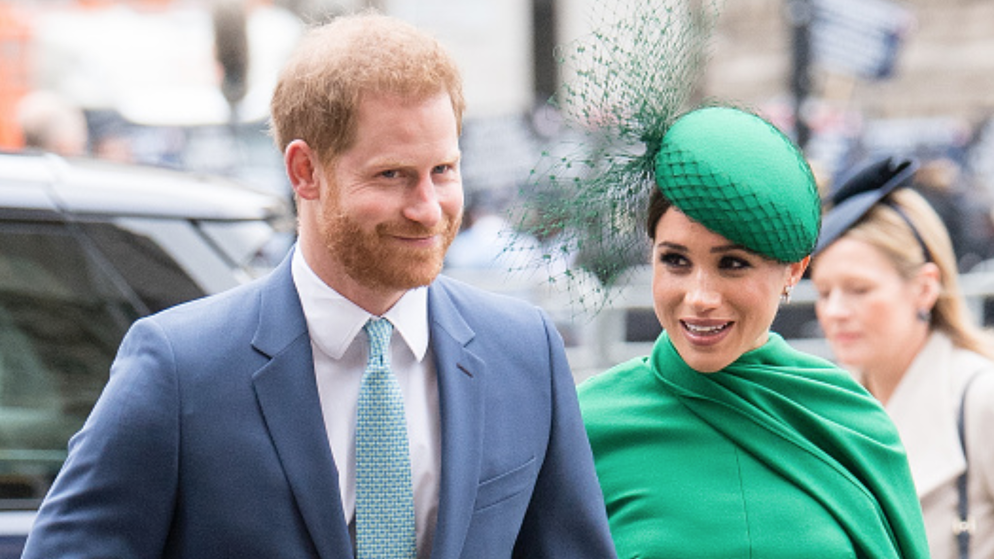 LONDON, ENGLAND - MARCH 09: Prince Harry, Duhcess of Sussex and Meghan, Duchess of Sussex attends the Commonwealth Day Service 2020 on March 09, 2020 in London, England.
