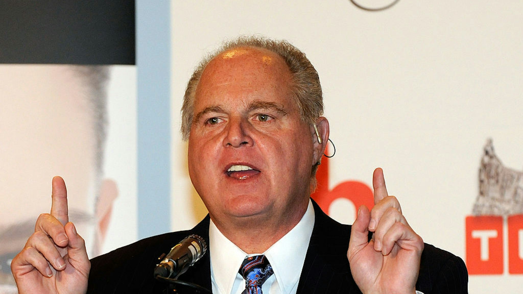 Rush Limbaugh during a news conference for judges in the 2010 Miss America Pageant at the Planet Hollywood Resort &amp; Casino January 27, 2010 in Las Vegas, Nevada. The pageant will be held at the resort on January 30, 2010.