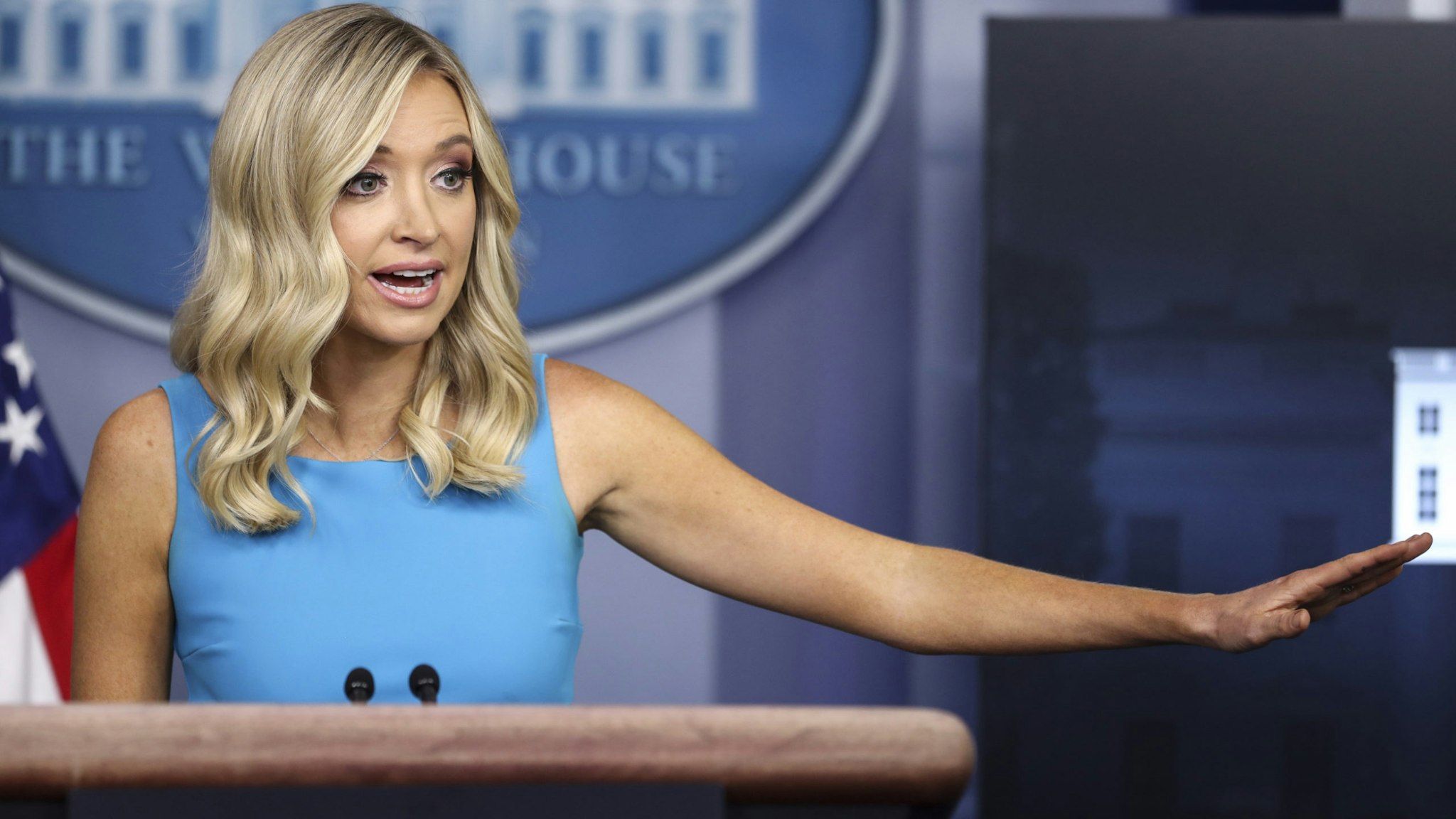 Kayleigh McEnany, White House press secretary, speaks during a briefing in Washington, D.C., U.S., on Wednesday, June 3, 2020.