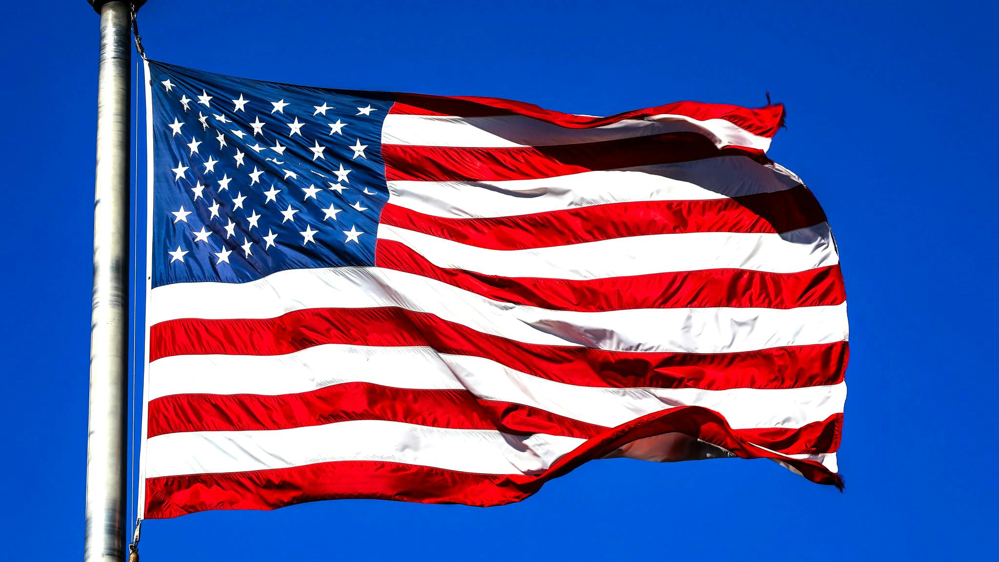 WASHINGTON, USA - DECEMBER 12: A US Flag is seen in Washington, D.C., United States, on December 12, 2019.