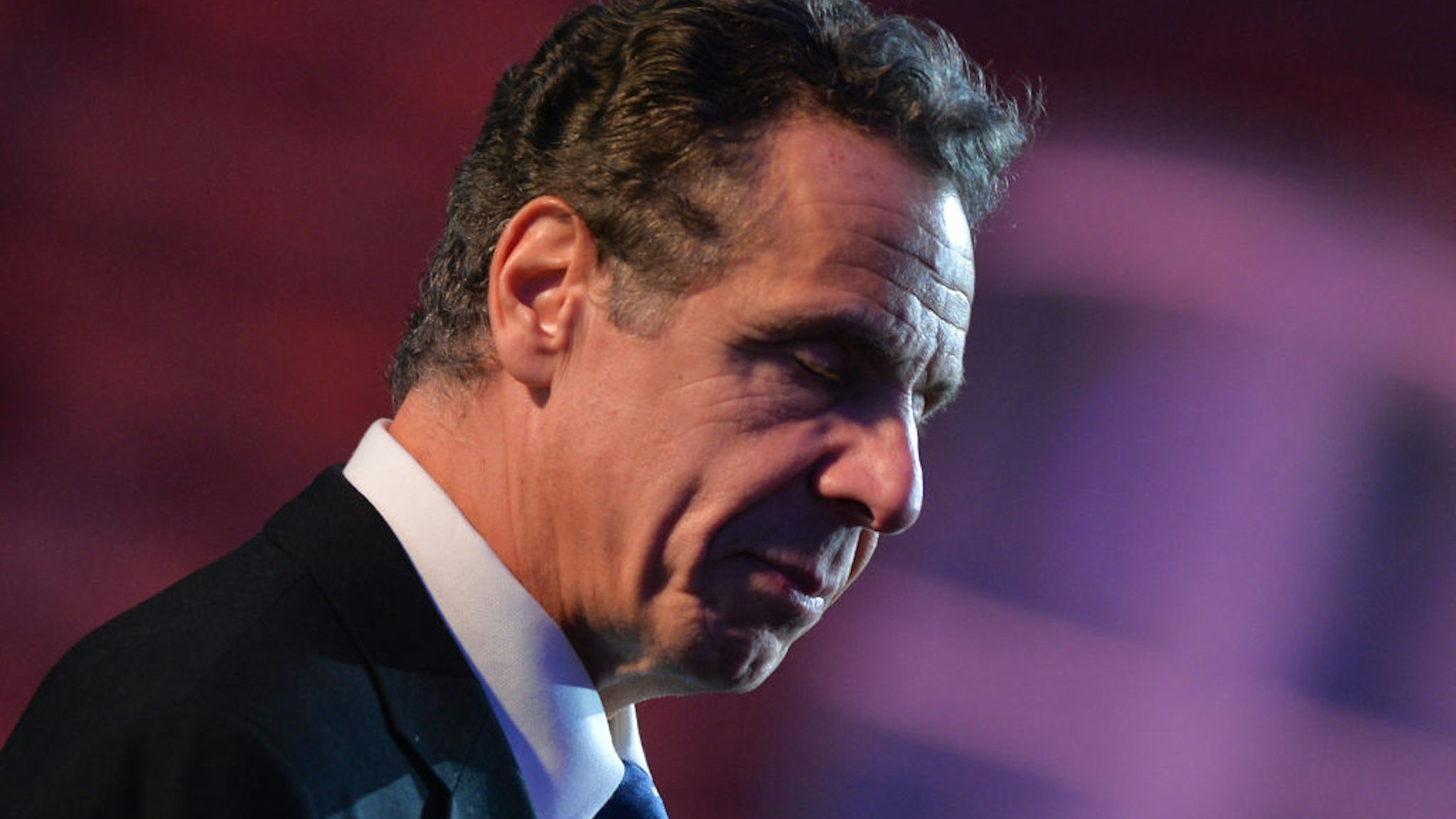 A file picture of Andrew Cuomo, Governor of New York, taken on January 27 in Poland.Chris Cuomo, a CNN anchor and the youngest brother of NY Governor Andrew Cuomo, has tested positive for coronavirus. On Tuesday, March 31, 2020, in Krakow, Poland. (Photo by Artur Widak/NurPhoto via Getty Images)