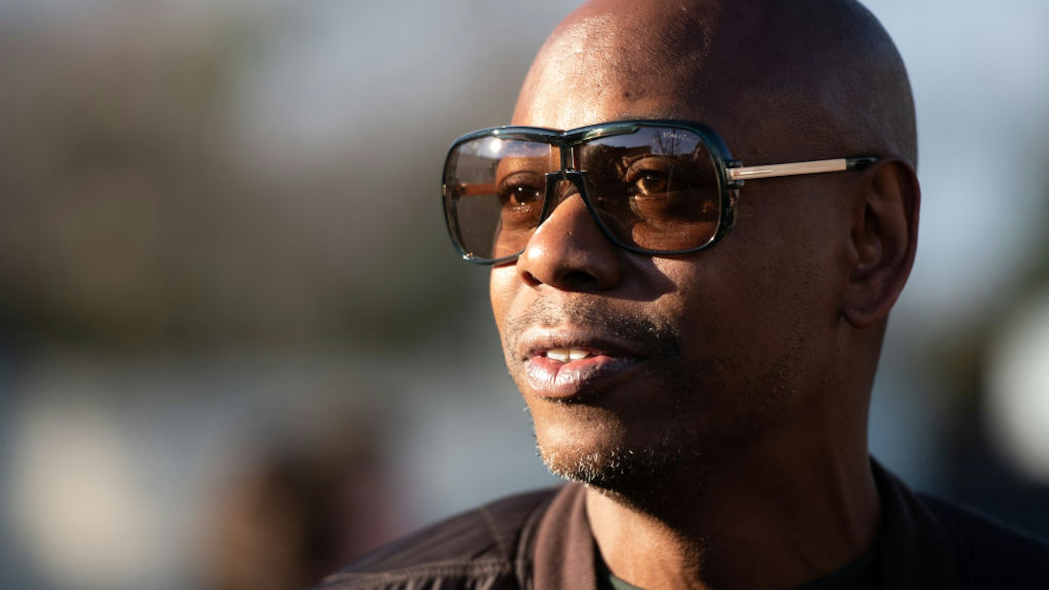 CHARLESTON, SC - JANUARY 30: Comedian Dave Chappelle campaigns for Democratic presidential candidate Andrew Yang on January 30, 2020 in North Charleston, South Carolina. The comedian has endorsed the candidate and performs the second of two South Carolina campaign benefit shows Thursday evening in Charleston. (Photo by Sean Rayford/Getty Images)