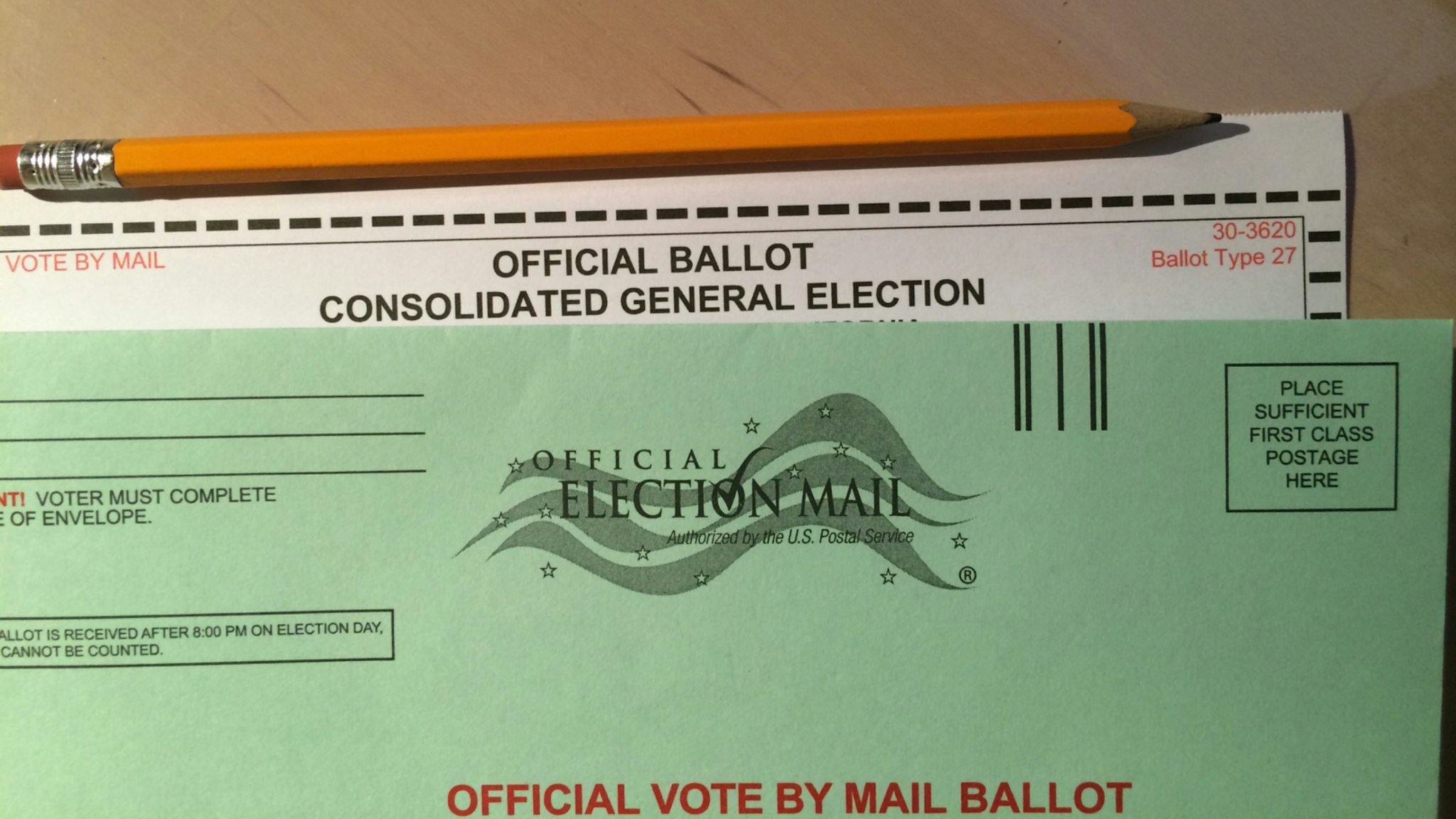 Mail-in ballot.